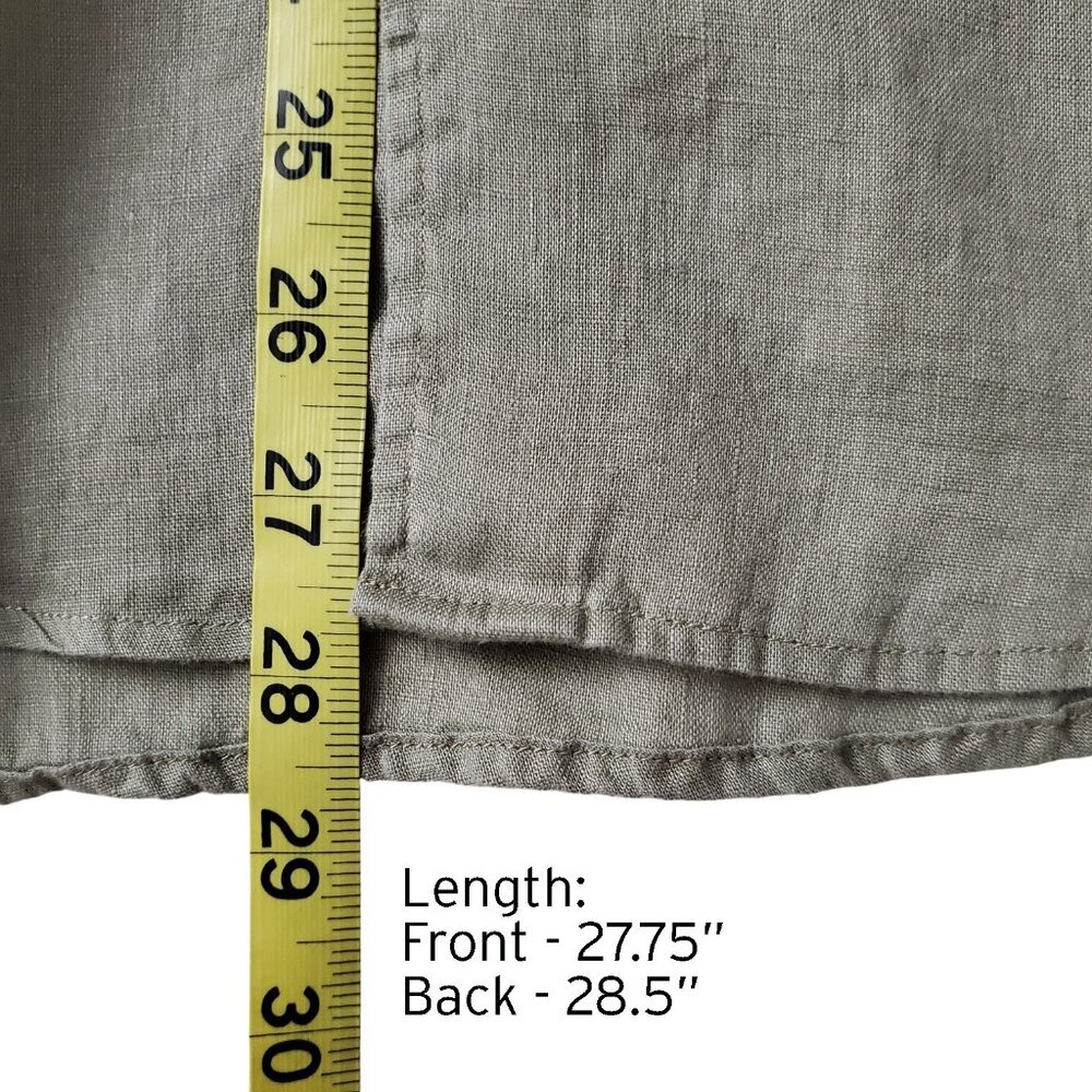 H&M 100% Linen Men's Button Down Long Sleeved Shirt Size S - Picture 13 of 16